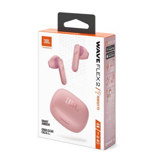 JBL Wave Flex 2 - Pink - True Wireless Earbuds - Detailshot 15